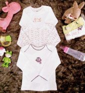 02. ÁO SƠ SINH BÉ GÁI_SET 3 ÁO